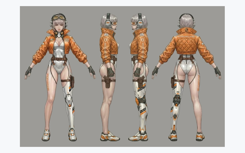 Uneven character turnaround input
